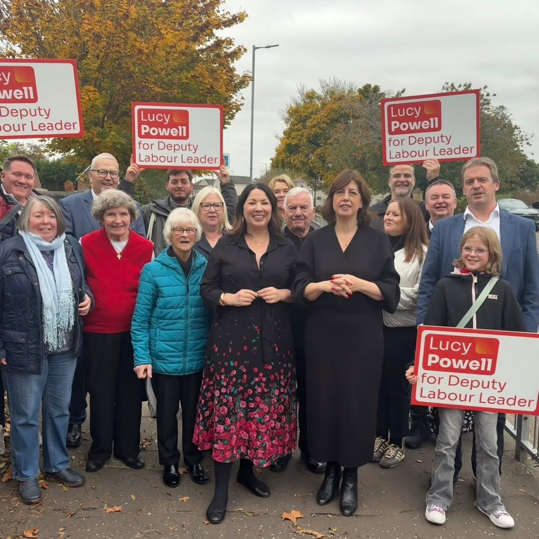 She criticises Sir Keir Starmer for letting Farage dominate the border debate. (Image by @lucympowell via Instagram)